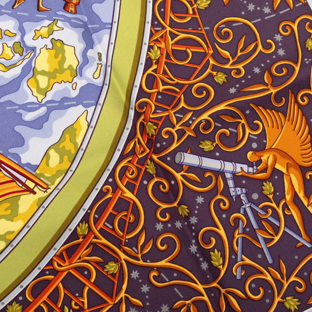 HERMES Black Silk Scarf - Picture 7 of 8